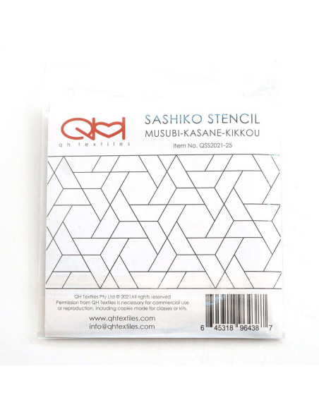 Set de 2 gabarits pour sashiko stencil - Musubi-Kasane-Kikkou