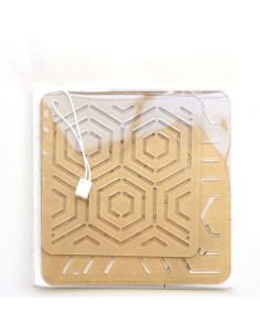 Set de 2 gabarits pour sashiko stencil - Kikkou 2