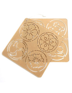 Set de 2 gabarits pour sashiko stencil - Ka-mon
