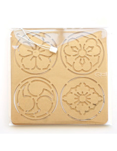 Set de 2 gabarits pour sashiko stencil - Ka-mon 2