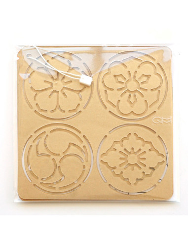 Set de 2 gabarits pour sashiko stencil - Ka-mon