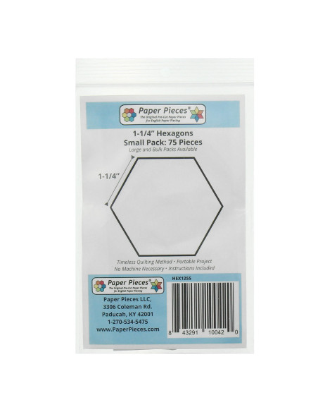 Set de 75 hexagones Paper Pieces 1-1/4 in