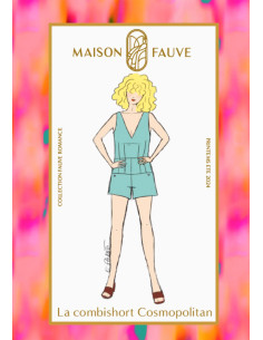 Patron de combishort Cosmopolitain - Maison Fauve 2