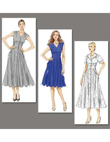 Patron de robe - Vogue 8577