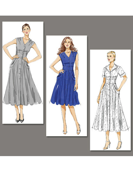 Patron de robe - Vogue 8577