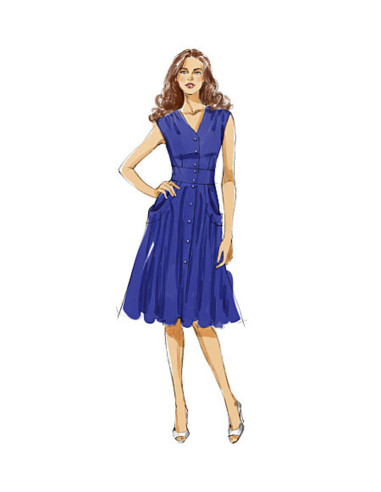 Patron de robe - Vogue 8577