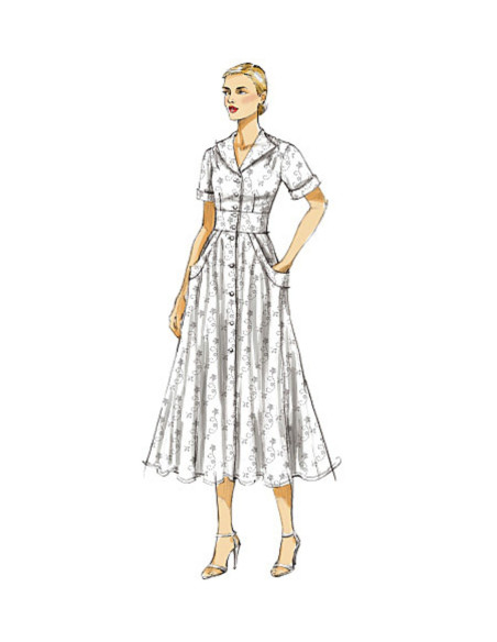 Patron de robe - Vogue 8577
