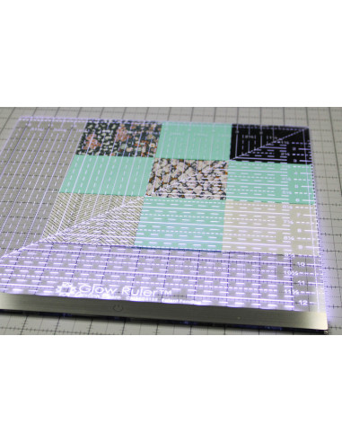 Règle patchwork lumineuse Carolina Moore 12.5 x 12.5 inch