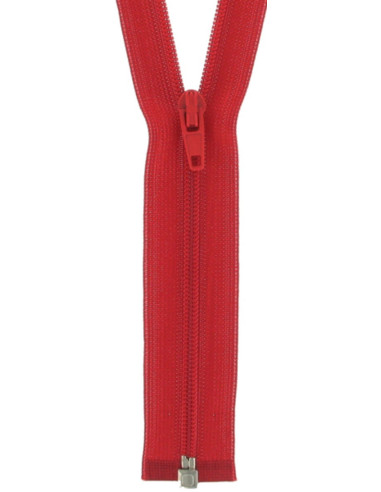 Fermeture séparable nylon super fine - Rouge sang