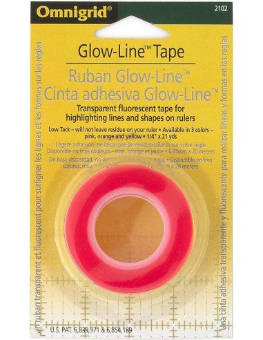 Ruban Glow-Line Tape pour règles patchwork - 3 rouleaux
