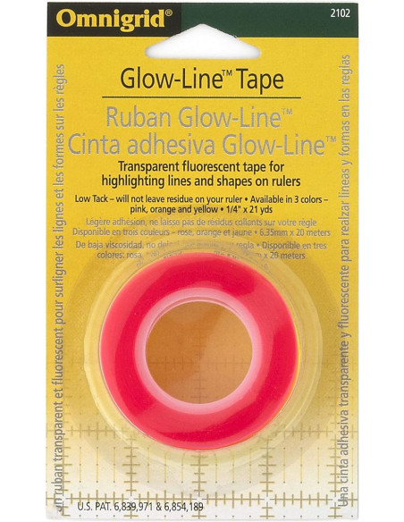 Ruban Glow-Line Tape pour règles patchwork - 3 rouleaux