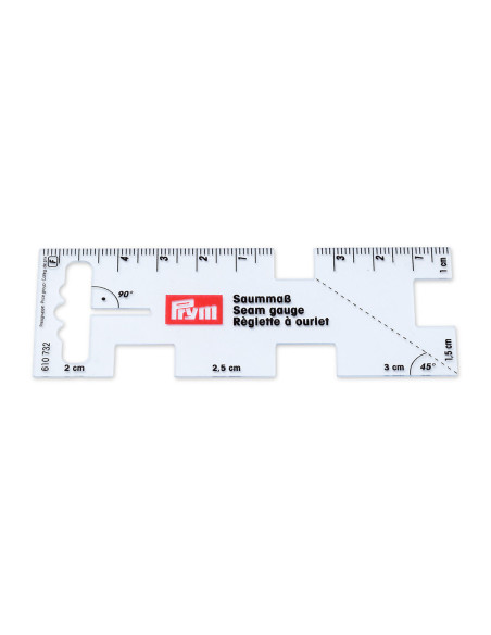 Réglette à ourlet en plastique