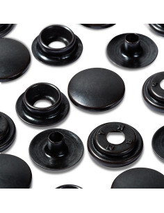 Multipac de 100 boutons pression Sport Camping - Noir 2