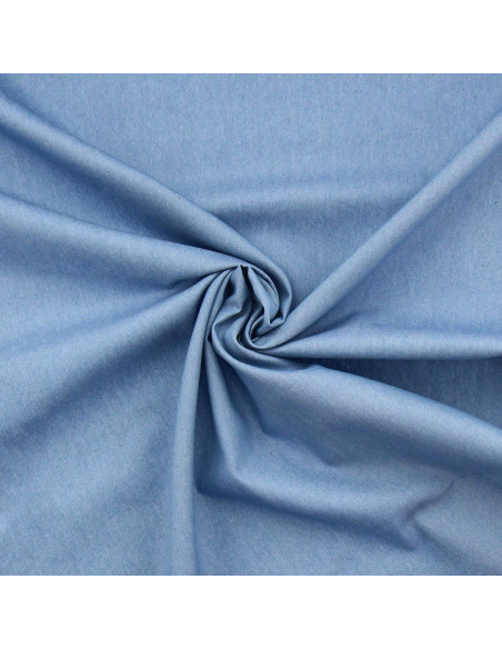 Tissu Denim chambray - Bleu clair