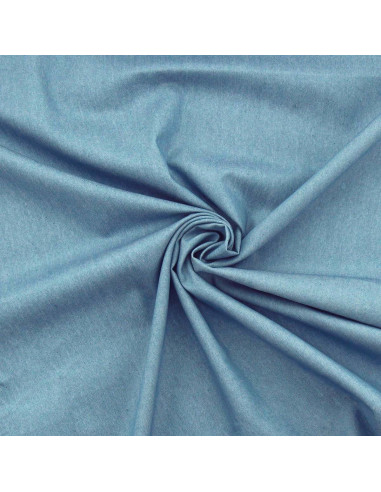 Tissu Denim chambray - Bleu moyen