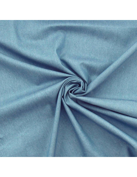 Tissu Denim chambray - Bleu moyen