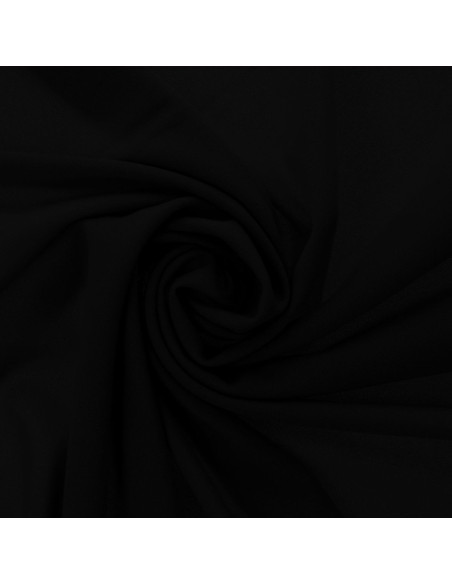 Tissu scuba crêpe - Noir