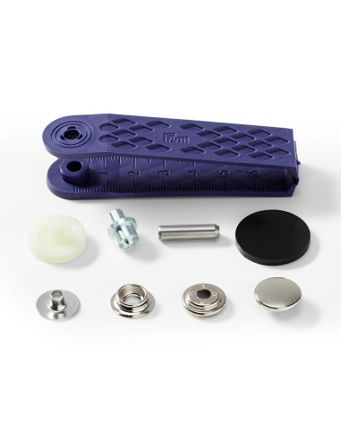Multipac de 100 boutons pression Sport Camping - Nickel