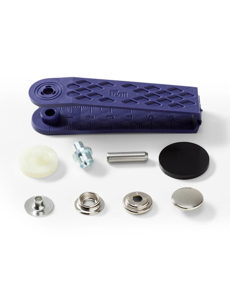Multipac de 100 boutons pression Sport Camping - Nickel