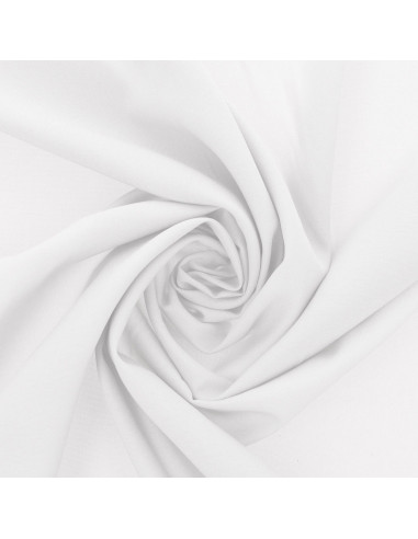 Tissu jersey polyester - Blanc
