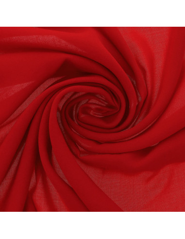 Tissu jersey polyester - Rouge