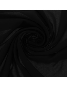Tissu jersey polyester - Noir