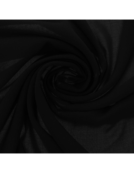 Tissu jersey polyester - Noir