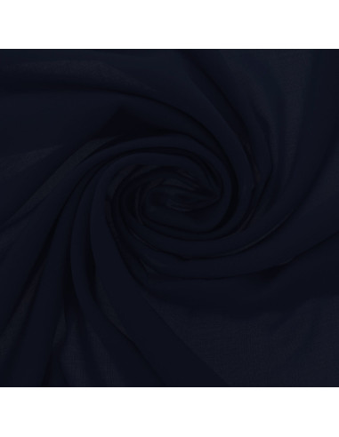 Tissu jersey polyester - Bleu marine