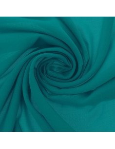 Tissu jersey polyester - Bleu canard