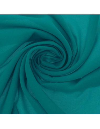 Tissu jersey polyester - Bleu canard