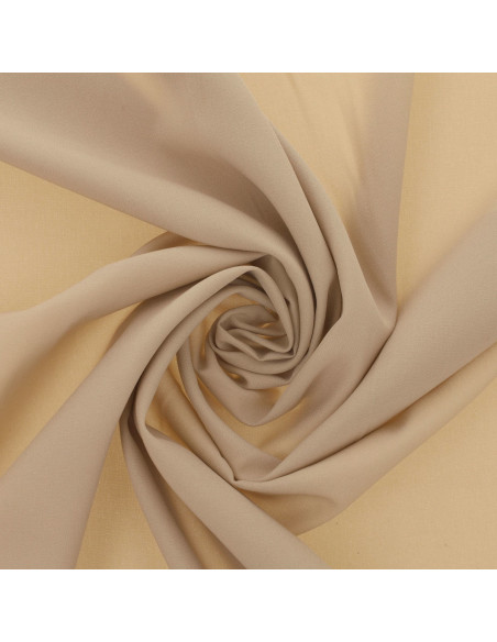 Tissu jersey polyester - Beige