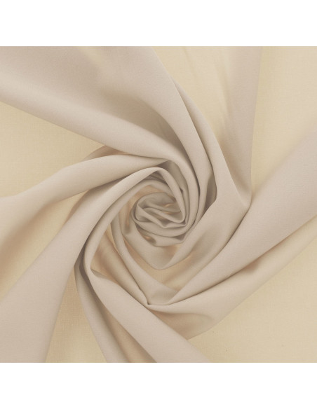 Tissu jersey polyester - Écru