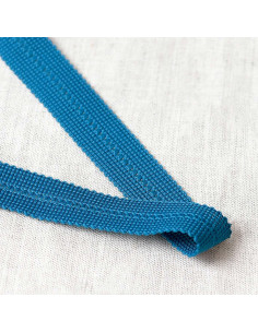 Tresse pré-pliée - Bleu canard