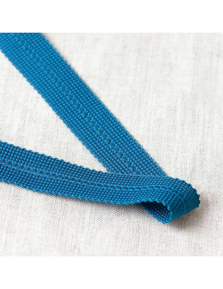 Tresse pré-pliée - Bleu canard