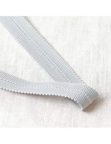 Tresse pré-pliée - Gris clair