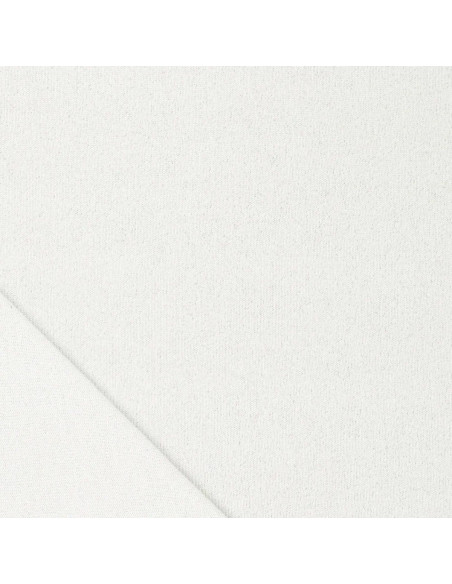 Tissu maille lurex - Blanc cassé