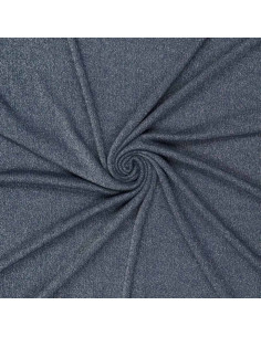 Tissu maille lurex - Bleu