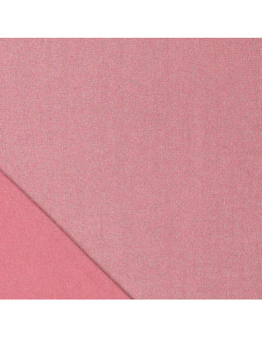 Tissu maille lurex - Rose