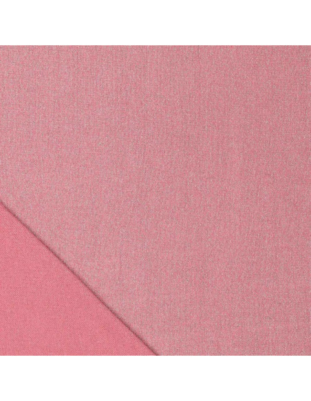 Tissu maille lurex - Rose