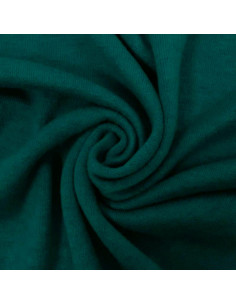 Tissu maille angora - Vert emeraude