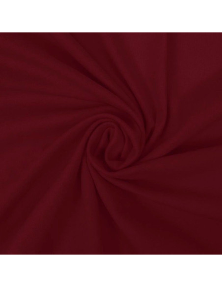 Tissu jersey 100% coton - Rouge foncé