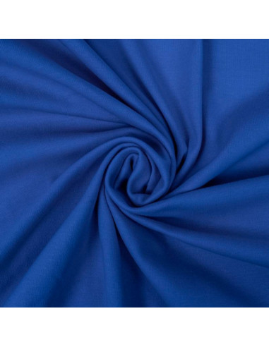 Tissu jersey 100% coton - Bleu royal