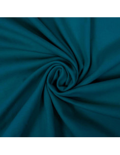 Tissu jersey 100% coton - Bleu pétrole