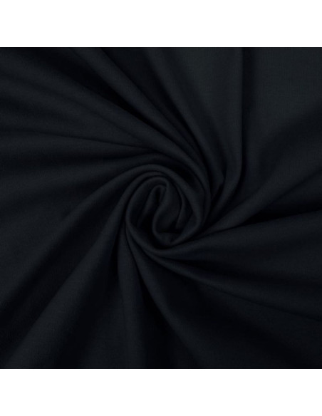 Tissu jersey 100% coton - Noir