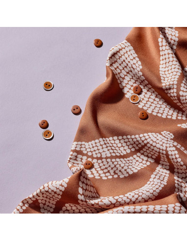 Tissu viscose Kaola Pecan Pie - Atelier Brunette