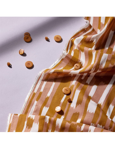 Tissu modal Imany Pecan Pie - Atelier Brunette
