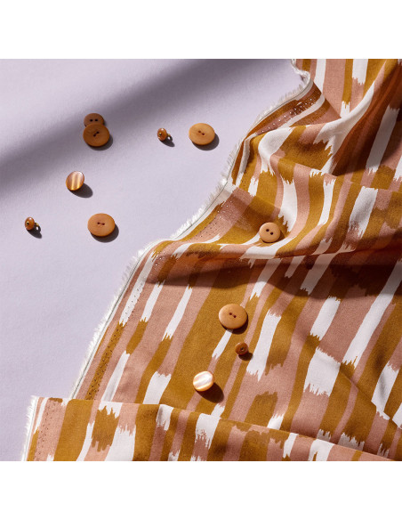 Tissu modal Imany Pecan Pie - Atelier Brunette