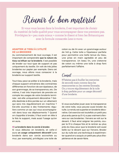 Livre le guide de la broderie