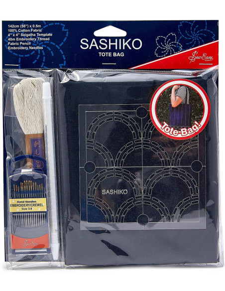Kit sashiko Tote Bag
