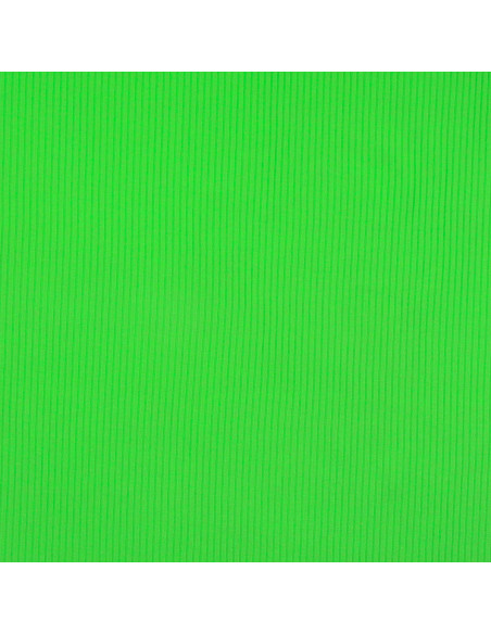 Tissu jersey coton côtelé - Vert pomme